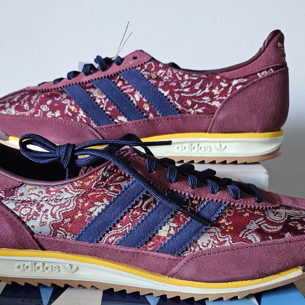 Adidas Women’s SL 72 OG Size 10 Shadow Red Maroon Bright Gold |ID1434|